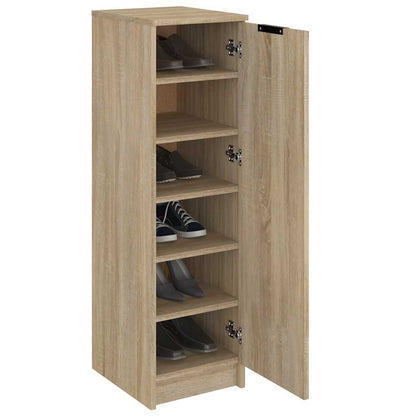 Shoe Cabinet Sonoma Oak 11.8"x13.8"x39.4" Engineered Wood