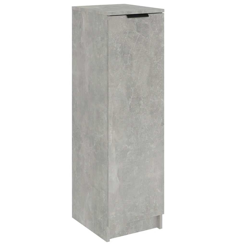 Shoe Cabinet Concrete Gray 11.8"x13.8"x39.4" Engineered Wood