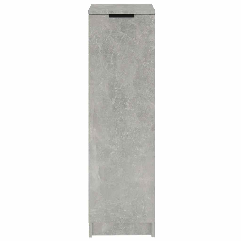Shoe Cabinet Concrete Gray 11.8"x13.8"x39.4" Engineered Wood