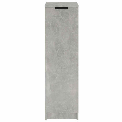 Shoe Cabinet Concrete Gray 11.8"x13.8"x39.4" Engineered Wood