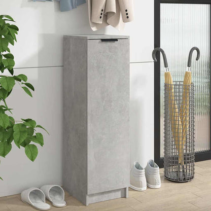Shoe Cabinet Concrete Gray 11.8"x13.8"x39.4" Engineered Wood