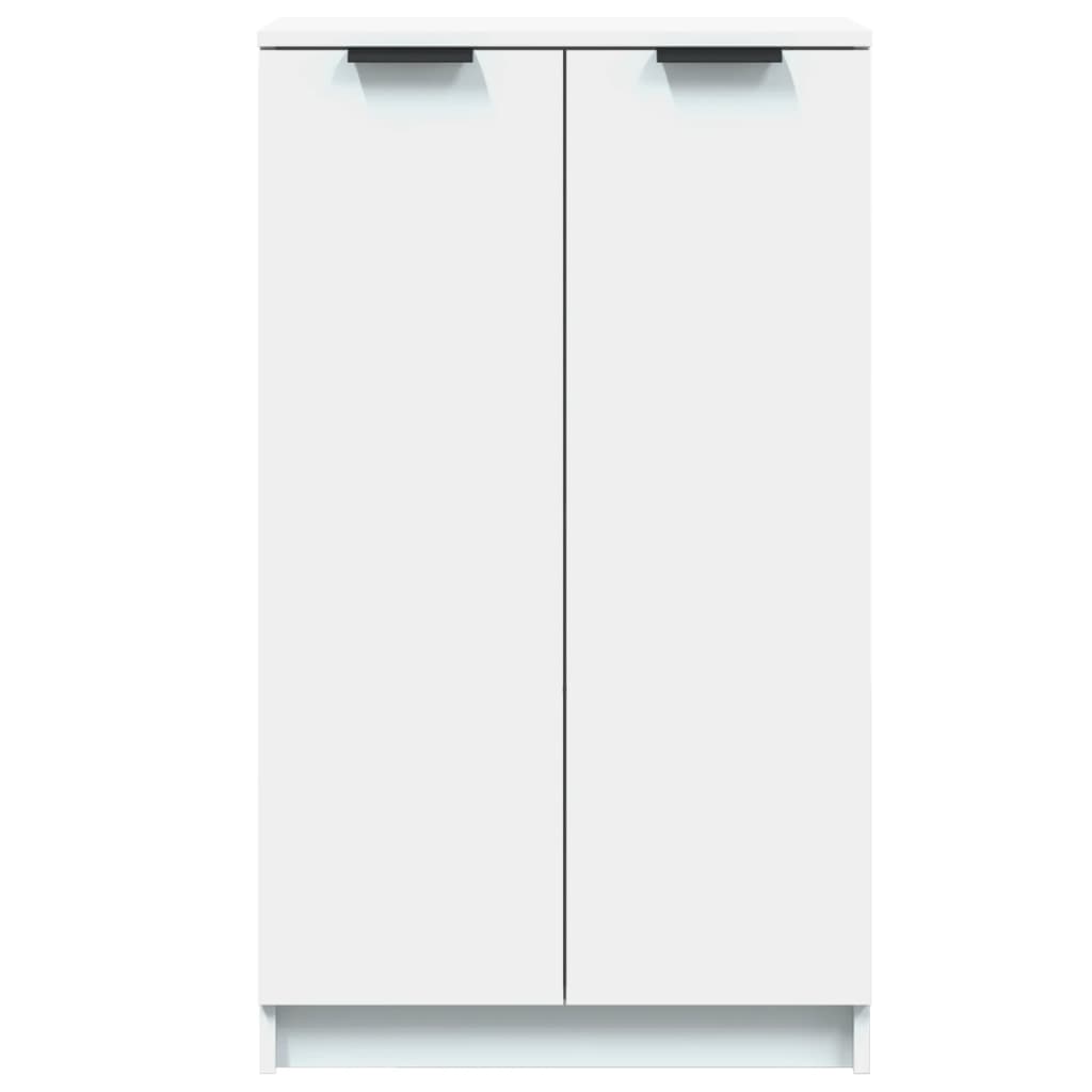 Shoe Cabinet White 23.2x13.8x39.6" Engineered Wood