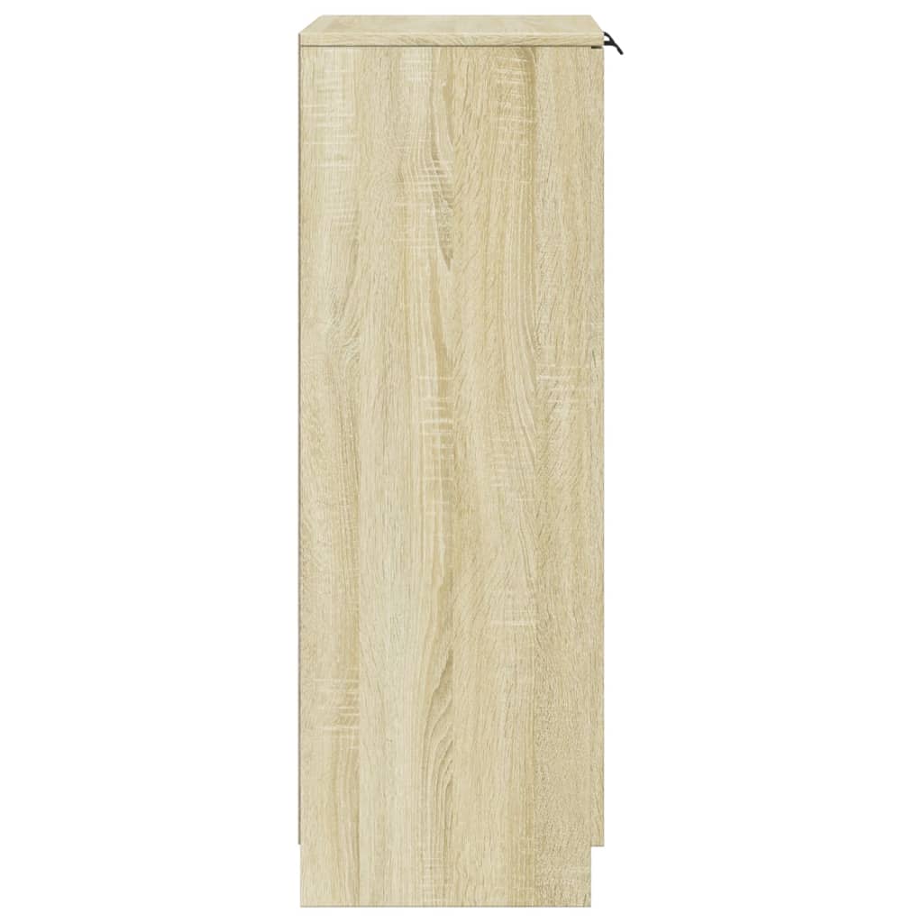 Shoe Cabinet Sonoma Oak 23.2x13.8x39.6" Engineered Wood