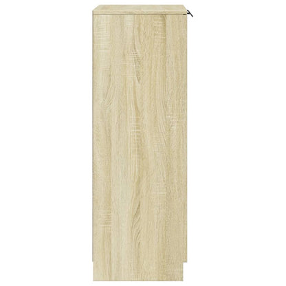 Shoe Cabinet Sonoma Oak 23.2x13.8x39.6" Engineered Wood