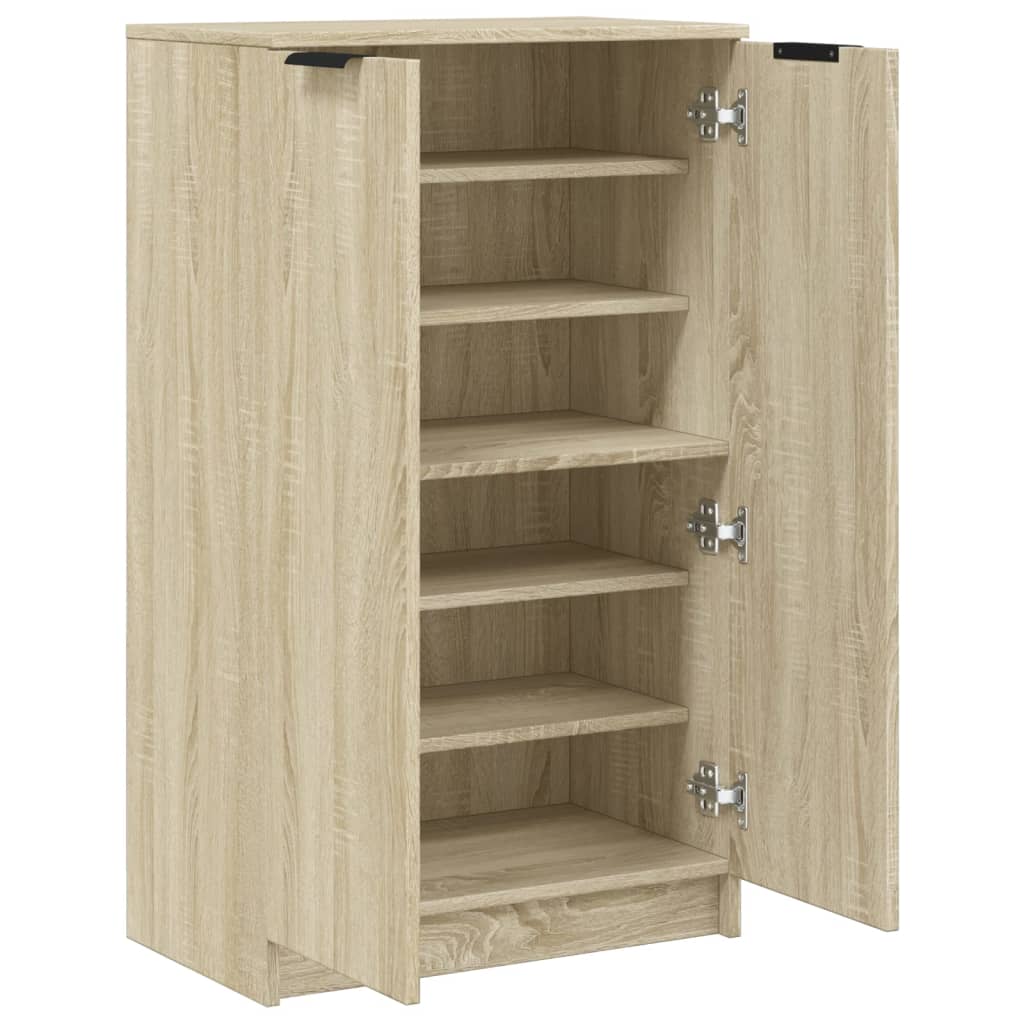 Shoe Cabinet Sonoma Oak 23.2x13.8x39.6" Engineered Wood