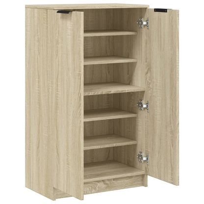 Shoe Cabinet Sonoma Oak 23.2x13.8x39.6" Engineered Wood