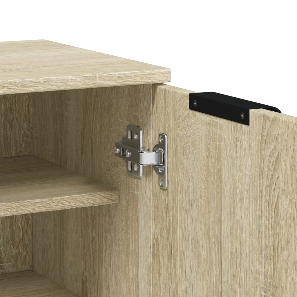 Shoe Cabinet Sonoma Oak 23.2x13.8x39.6" Engineered Wood