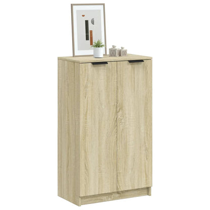 Shoe Cabinet Sonoma Oak 23.2x13.8x39.6" Engineered Wood