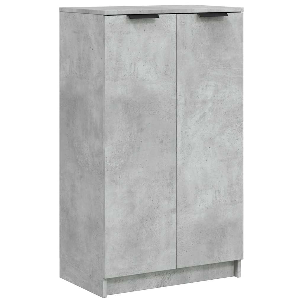 Shoe Cabinet Concrete Grey 23.2x13.8x39.6" Engineered Wood