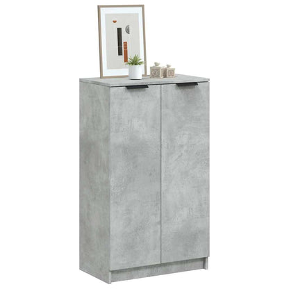 Shoe Cabinet Concrete Grey 23.2x13.8x39.6" Engineered Wood