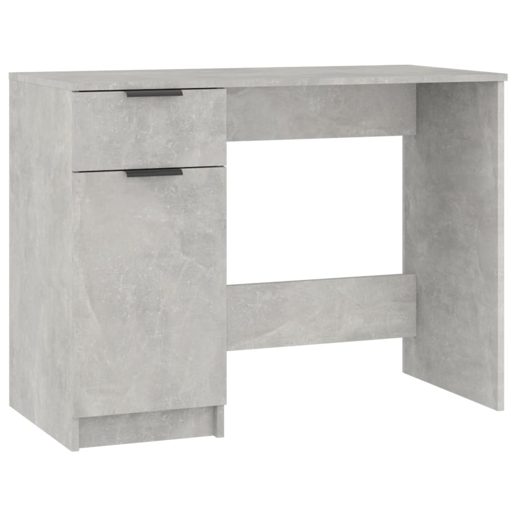 Desk Concrete Gray 39.4"x19.7"x29.5" Engineered Wood