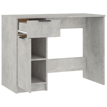 Desk Concrete Gray 39.4"x19.7"x29.5" Engineered Wood