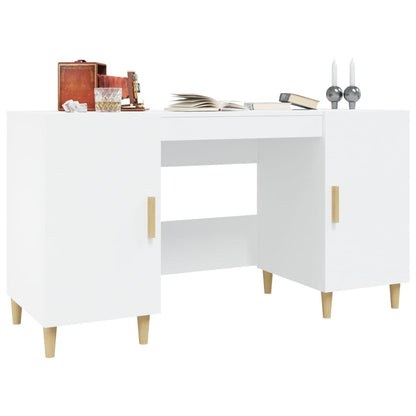 Desk White 55.1x19.7x29.5" Engineered Wood