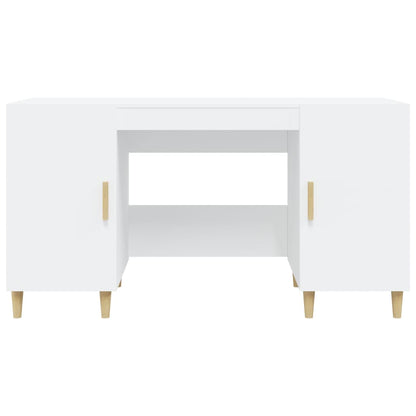 Desk White 55.1x19.7x29.5" Engineered Wood