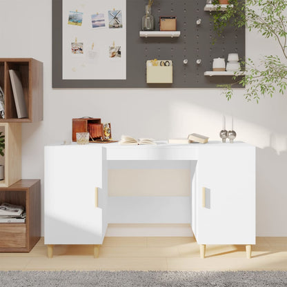Desk White 55.1x19.7x29.5" Engineered Wood