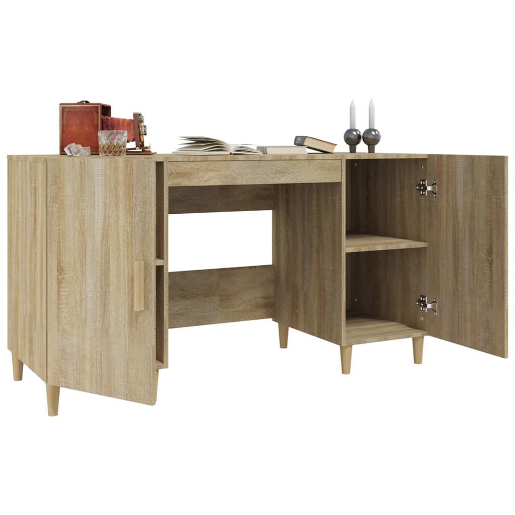 Desk Sonoma Oak 55.1x19.7x29.5" Engineered Wood