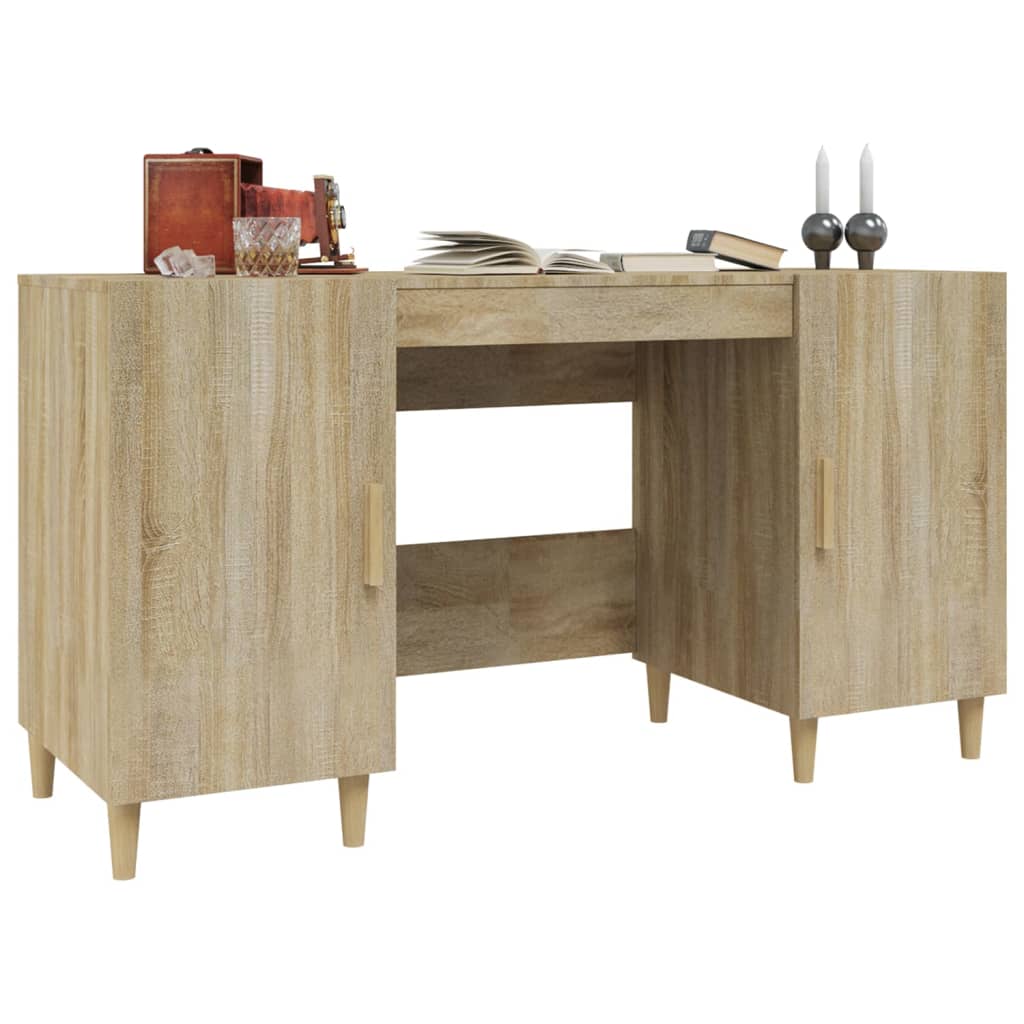 Desk Sonoma Oak 55.1x19.7x29.5" Engineered Wood