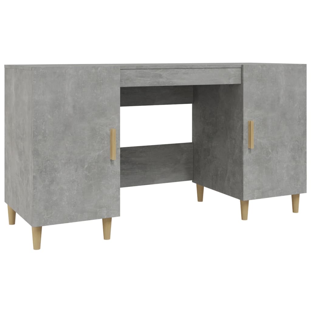Desk Concrete Grey 55.1x19.7x29.5" Engineered Wood