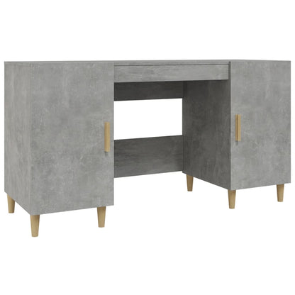 Desk Concrete Grey 55.1x19.7x29.5" Engineered Wood