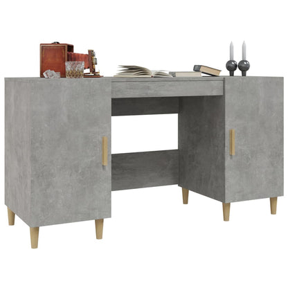 Desk Concrete Grey 55.1x19.7x29.5" Engineered Wood