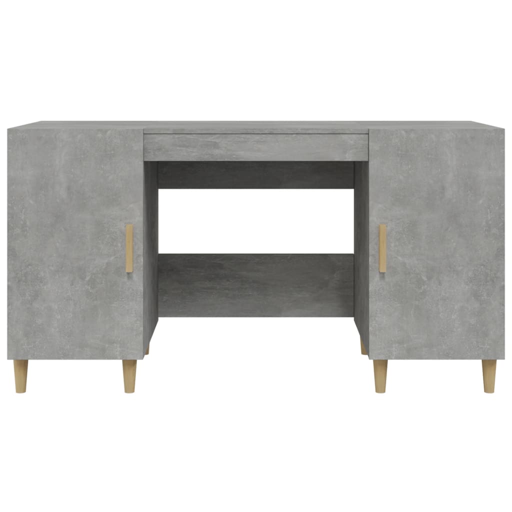 Desk Concrete Grey 55.1x19.7x29.5" Engineered Wood