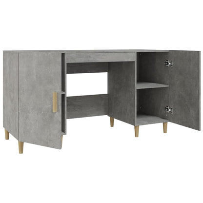 Desk Concrete Grey 55.1x19.7x29.5" Engineered Wood