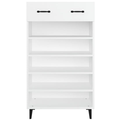 Shoe Cabinet White 23.6x13.8x41.3" Engineered Wood