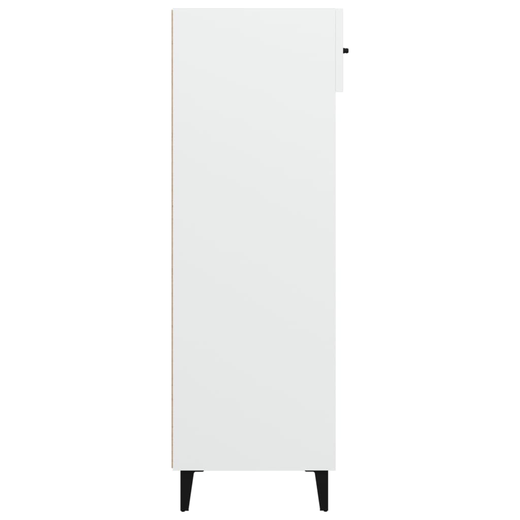 Shoe Cabinet White 23.6x13.8x41.3" Engineered Wood
