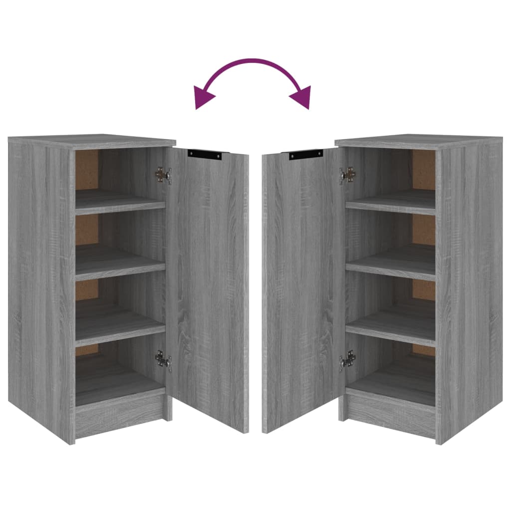 Shoe Cabinet Grey Sonoma 11.8x13.8x27.6" Engineered Wood