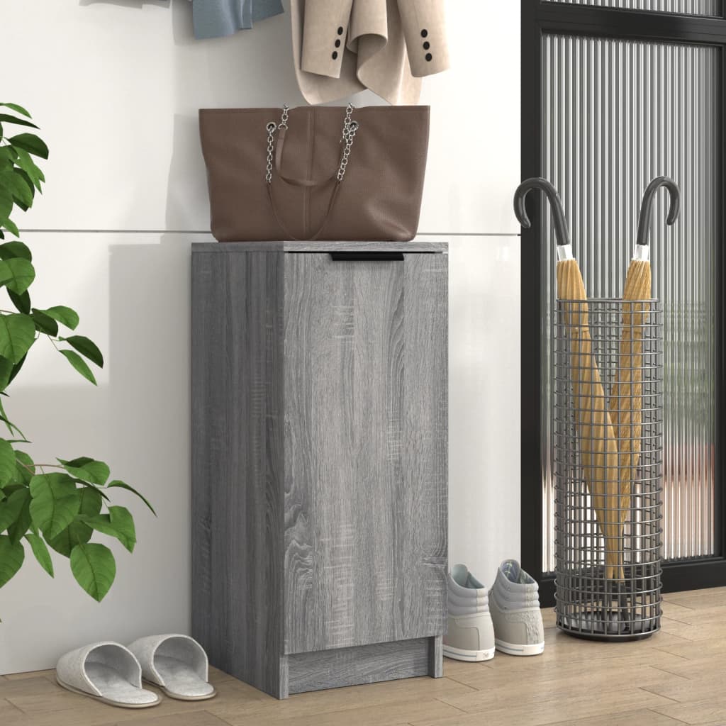 Shoe Cabinet Grey Sonoma 11.8x13.8x27.6" Engineered Wood