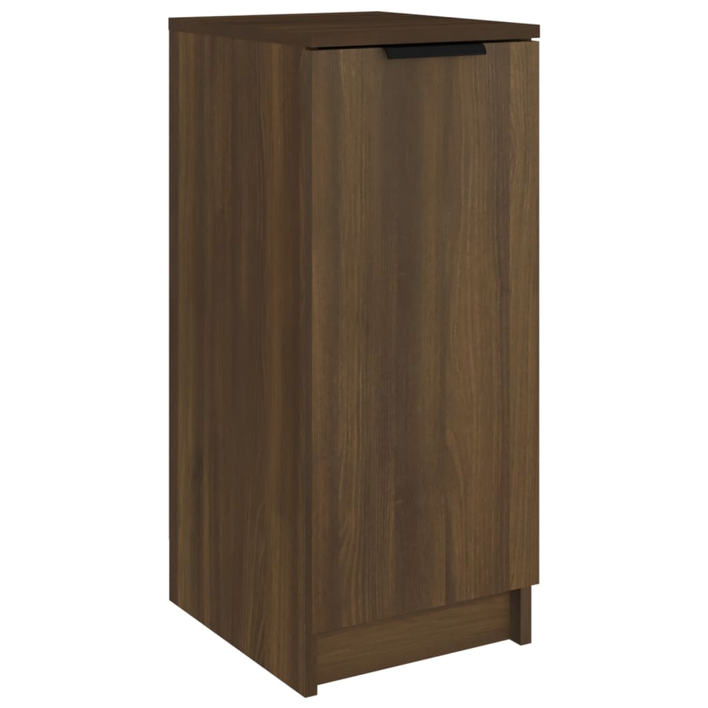 Shoe Cabinet Brown Oak 11.8x13.8x27.6" Engineered Wood