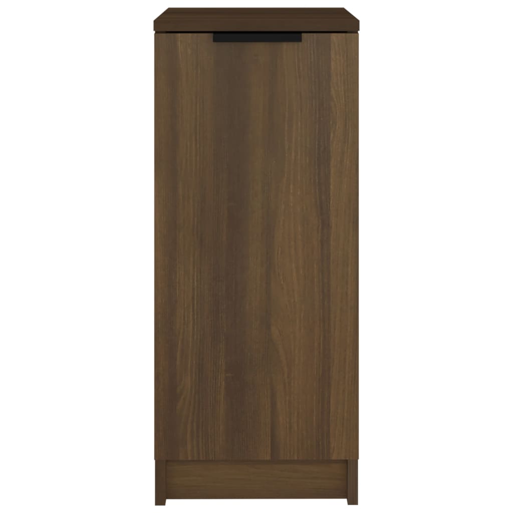 Shoe Cabinet Brown Oak 11.8x13.8x27.6" Engineered Wood