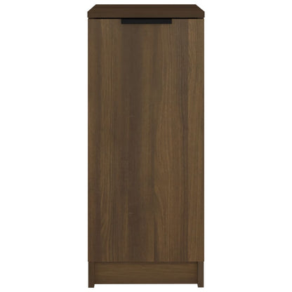 Shoe Cabinet Brown Oak 11.8x13.8x27.6" Engineered Wood