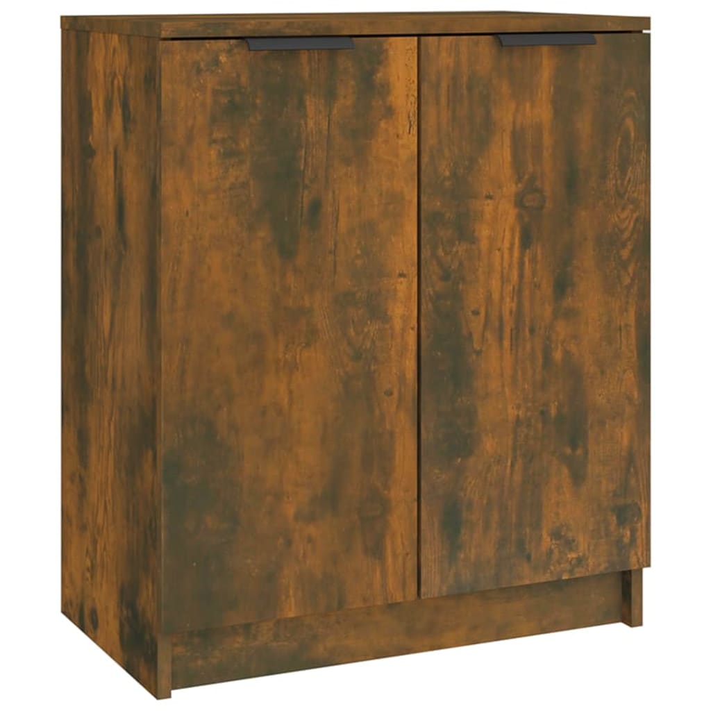 Shoe Cabinet Smoked Oak 23.2x13.8x27.6" Engineered Wood
