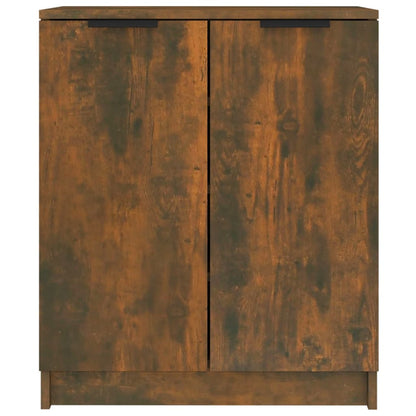 Shoe Cabinet Smoked Oak 23.2x13.8x27.6" Engineered Wood