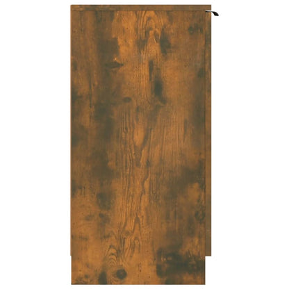 Shoe Cabinet Smoked Oak 23.2x13.8x27.6" Engineered Wood