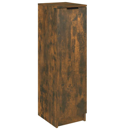 Shoe Cabinet Smoked Oak 11.8x13.8x39.4" Engineered Wood