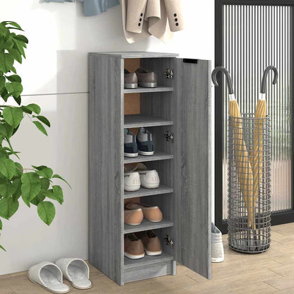 Shoe Cabinet Gray Sonoma 11.8"x13.8"x39.4" Engineered Wood