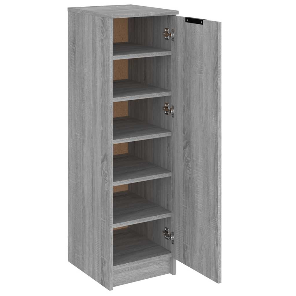 Shoe Cabinet Gray Sonoma 11.8"x13.8"x39.4" Engineered Wood