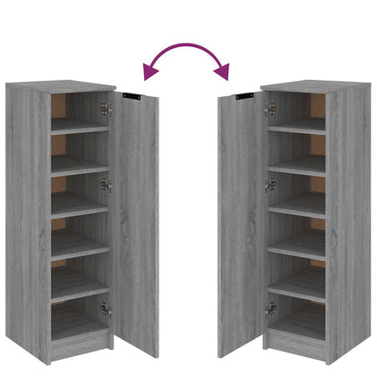 Shoe Cabinet Gray Sonoma 11.8"x13.8"x39.4" Engineered Wood