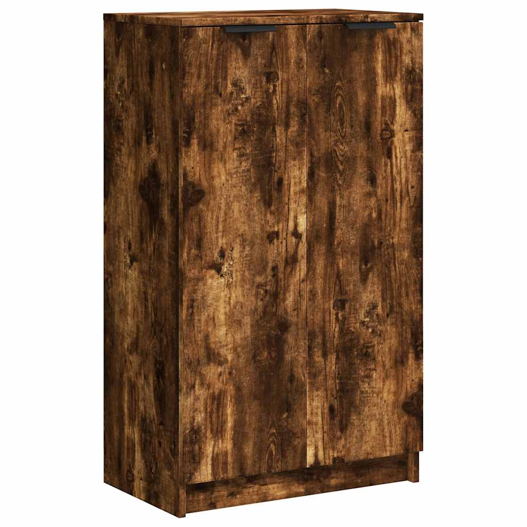 Shoe Cabinet Smoked Oak 23.2x13.8x39.4" Engineered Wood