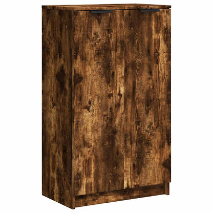 Shoe Cabinet Smoked Oak 23.2x13.8x39.4" Engineered Wood