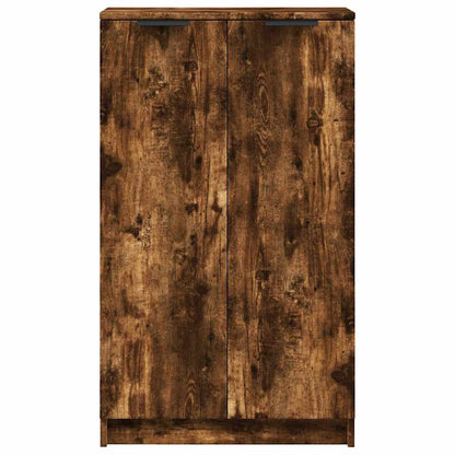 Shoe Cabinet Smoked Oak 23.2x13.8x39.4" Engineered Wood