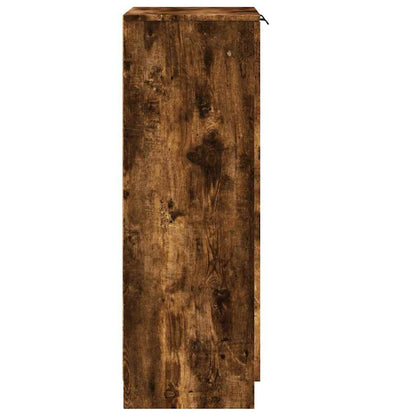 Shoe Cabinet Smoked Oak 23.2x13.8x39.4" Engineered Wood