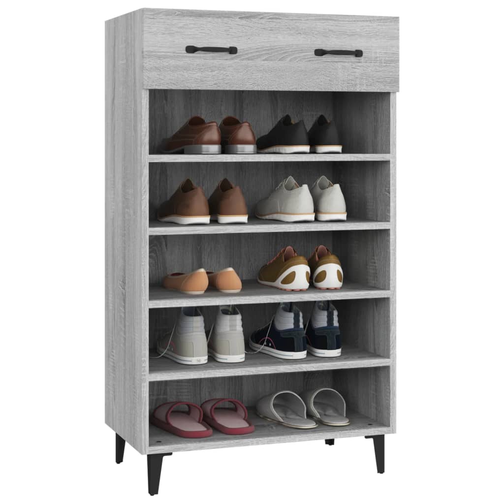 Shoe Cabinet Grey Sonoma 23.6x13.8x41.3" Engineered Wood