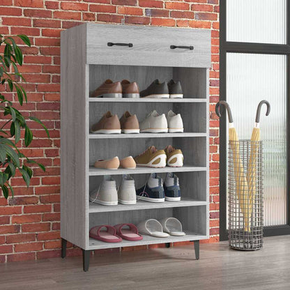 Shoe Cabinet Grey Sonoma 23.6x13.8x41.3" Engineered Wood