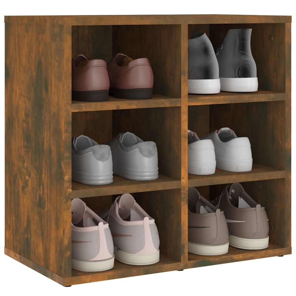 Shoe Cabinets 2 pcs Smoked Oak 20.7"x11.8"x19.7