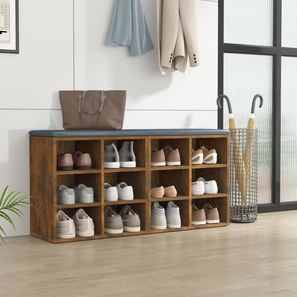 Shoe Cabinets 2 pcs Smoked Oak 20.7"x11.8"x19.7