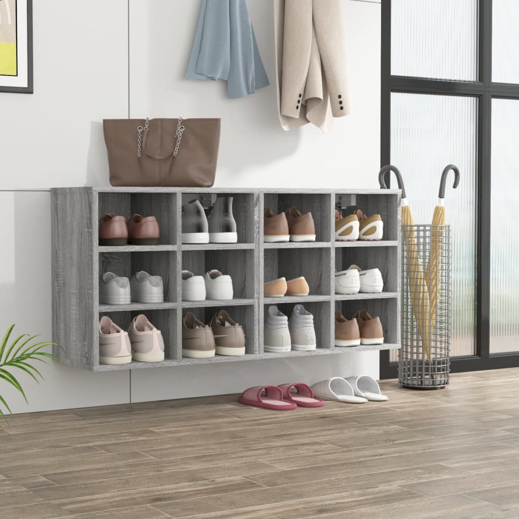 Shoe Cabinets 2 pcs Gray Sonoma 20.7"x11.8"x19.7