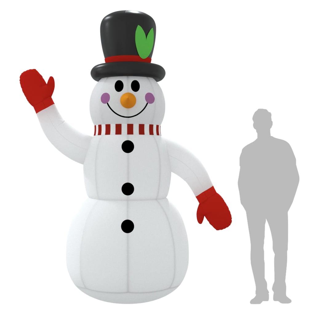 Inflatable Snowman Multicolor Oxford fabric with PU coating